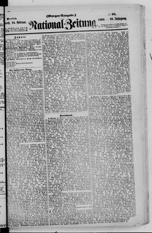 Nationalzeitung on Feb 24, 1869