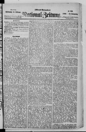 Nationalzeitung on Feb 24, 1869