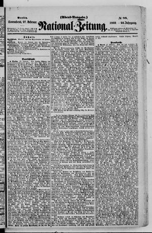 National-Zeitung vom 27.02.1869