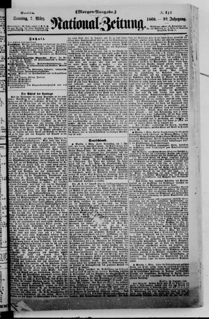 Nationalzeitung vom 07.03.1869