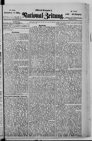 Nationalzeitung vom 13.03.1869
