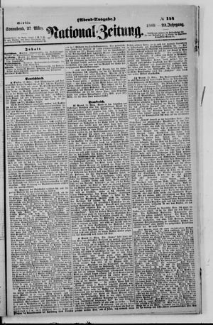 Nationalzeitung vom 27.03.1869