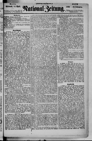 Nationalzeitung vom 14.04.1869