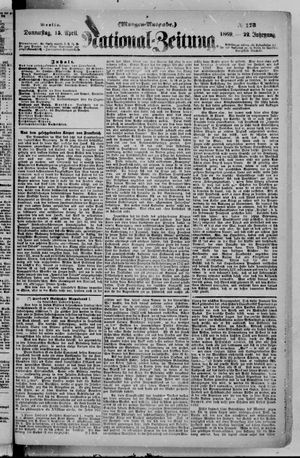 National-Zeitung vom 15.04.1869