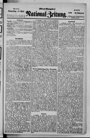 National-Zeitung vom 15.04.1869