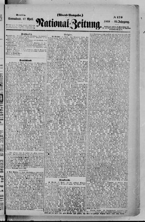 Nationalzeitung on Apr 17, 1869