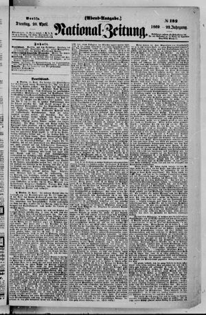 Nationalzeitung vom 20.04.1869