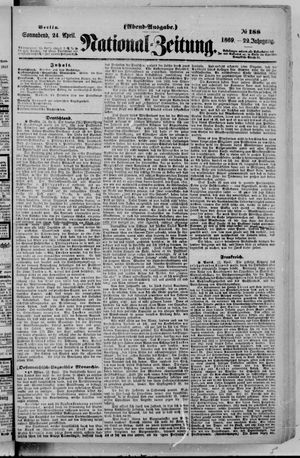 Nationalzeitung vom 24.04.1869