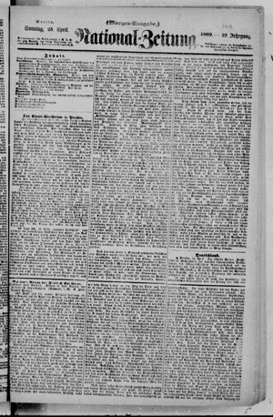 Nationalzeitung vom 25.04.1869