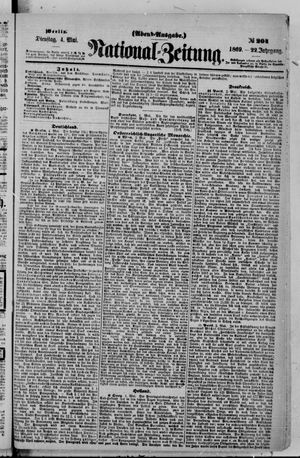 Nationalzeitung vom 04.05.1869