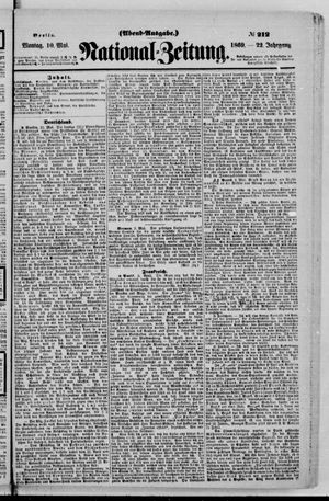 Nationalzeitung on May 10, 1869