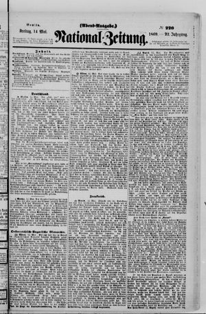 Nationalzeitung vom 14.05.1869
