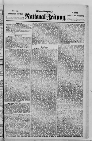 Nationalzeitung on May 15, 1869