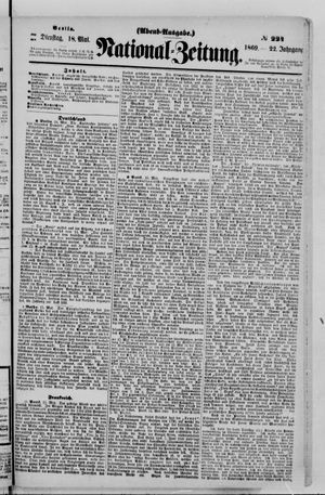 Nationalzeitung vom 18.05.1869