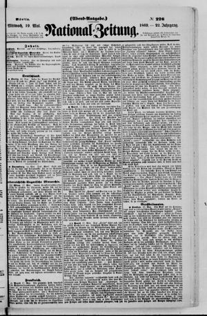 Nationalzeitung vom 19.05.1869