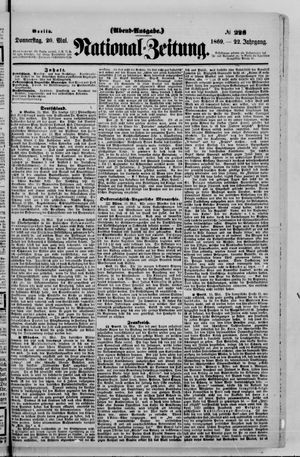 Nationalzeitung vom 20.05.1869