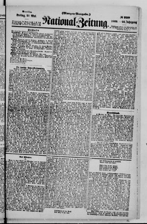 National-Zeitung vom 21.05.1869