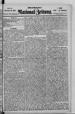 Nationalzeitung vom 26.05.1869