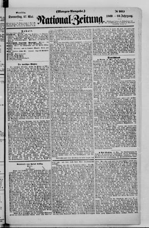 Nationalzeitung vom 27.05.1869
