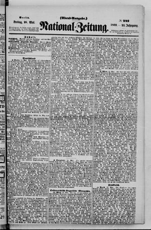 Nationalzeitung vom 28.05.1869