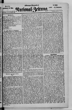 Nationalzeitung on May 29, 1869