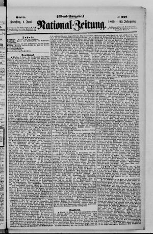 Nationalzeitung vom 01.06.1869