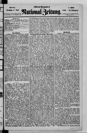 Nationalzeitung vom 08.06.1869