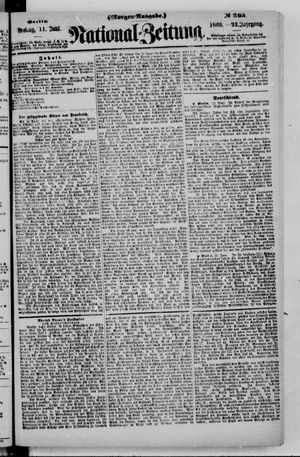 Nationalzeitung vom 11.06.1869