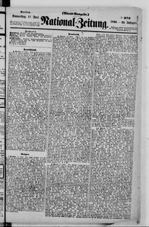 Nationalzeitung vom 17.06.1869