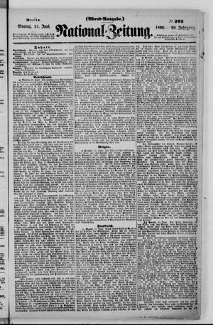Nationalzeitung vom 21.06.1869