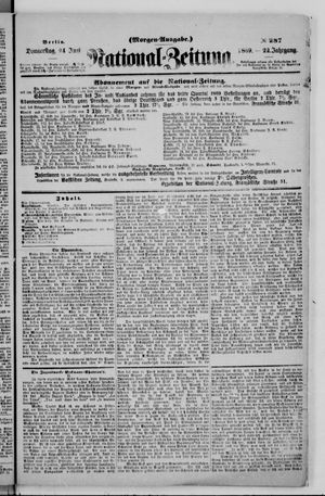 Nationalzeitung vom 24.06.1869