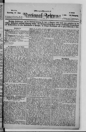 Nationalzeitung vom 27.06.1869