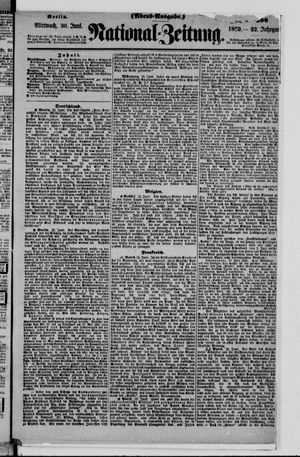 Nationalzeitung vom 30.06.1869