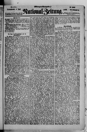 Nationalzeitung vom 03.07.1869
