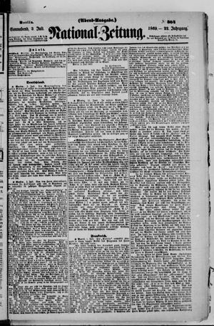 Nationalzeitung vom 03.07.1869