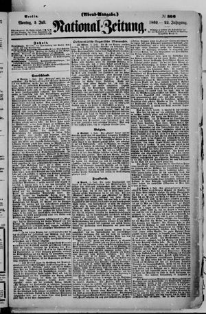 Nationalzeitung vom 05.07.1869