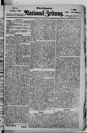 Nationalzeitung on Jul 6, 1869