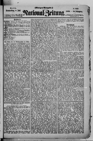 Nationalzeitung vom 08.07.1869