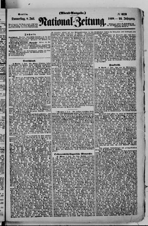 Nationalzeitung vom 08.07.1869