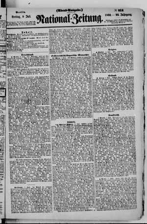Nationalzeitung vom 09.07.1869