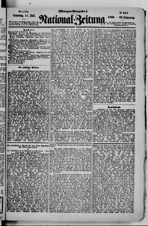 Nationalzeitung vom 11.07.1869