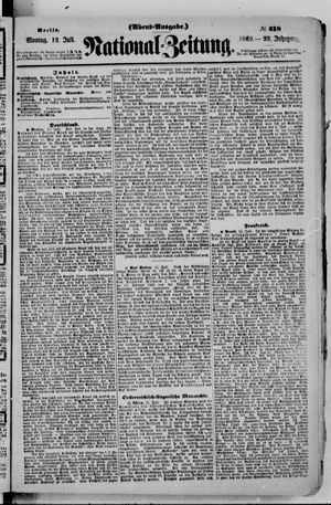 Nationalzeitung vom 12.07.1869