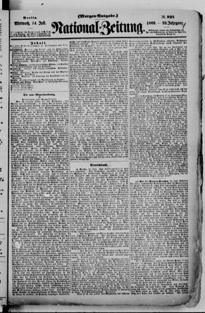 Nationalzeitung vom 14.07.1869