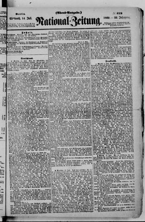 Nationalzeitung vom 14.07.1869
