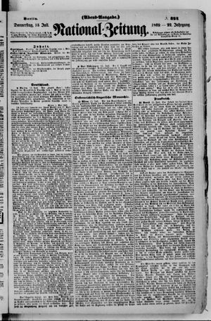 Nationalzeitung on Jul 15, 1869