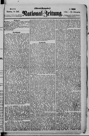 Nationalzeitung vom 19.07.1869