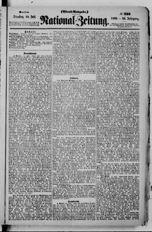 National-Zeitung on Jul 20, 1869