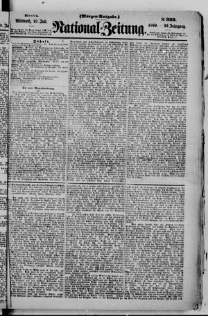 Nationalzeitung vom 21.07.1869