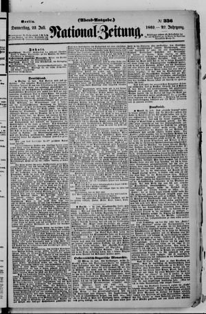 Nationalzeitung vom 22.07.1869