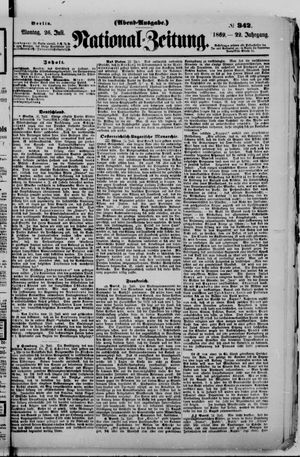 Nationalzeitung vom 26.07.1869